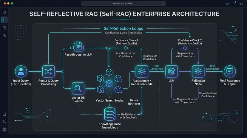 Implementing Self-RAG: Self-Reflection and Adaptive Retrieval Loops