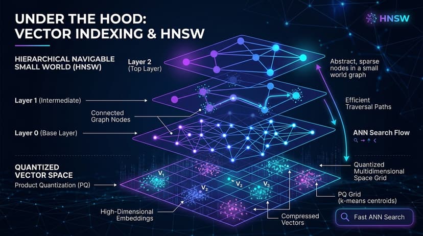 Vector Indexing Under the Hood: HNSW vs IVF-PQ vs Flat Vector Indexes