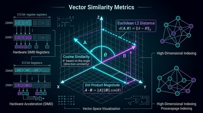 Vector Similarity Metrics: Cosine vs Inner Product vs L2 Distance